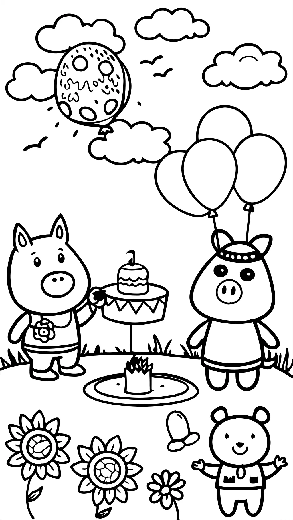 peppa pig printable coloring pages